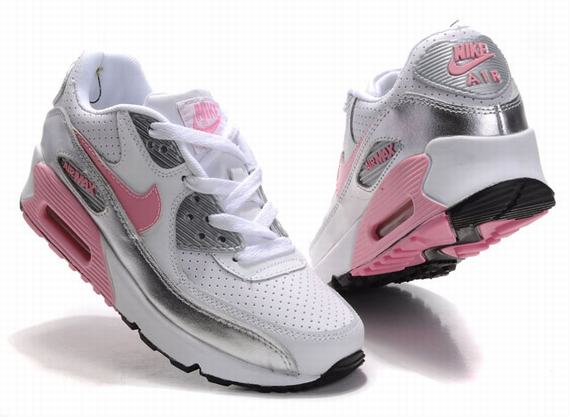Nike Air Max Shoes Womens Pink/White/Silver Online